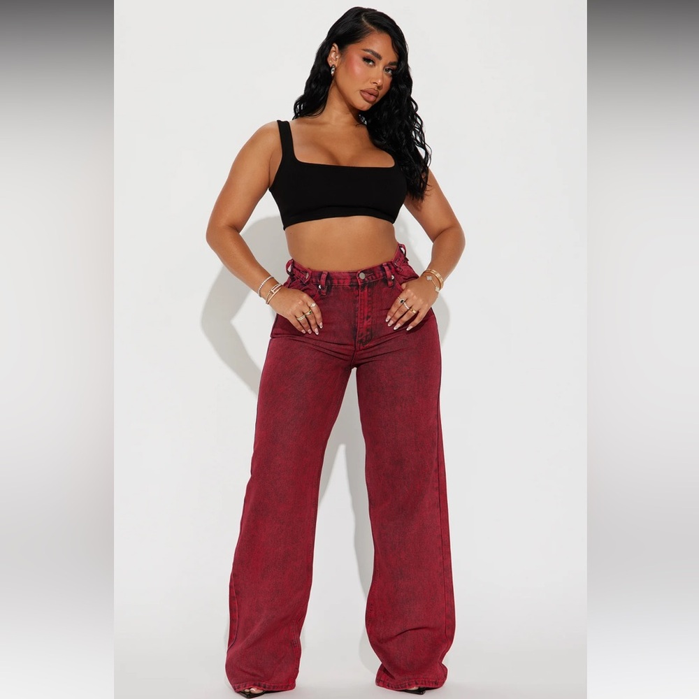 NWT Red acid was coated Jeans. Size 9